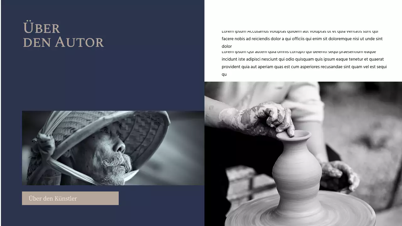 Ein Leitfaden für die Präsentation von Keramik in Indigo und Beige