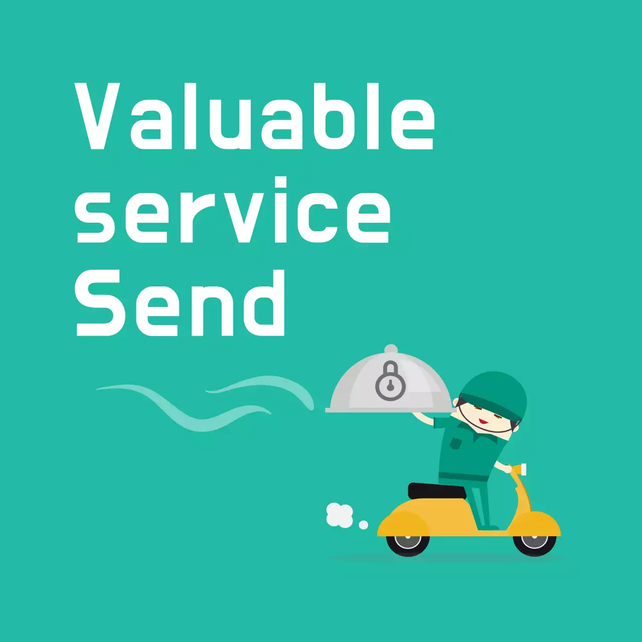 Stiker layanan pengiriman