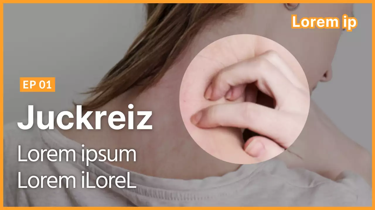 Orange Einfaches YouTube-Daumennagel-Juckreiz