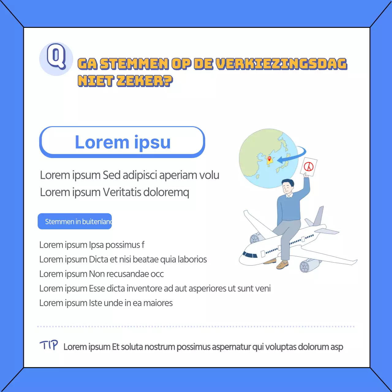 De presidentsverkiezingen in blauw: welke bevoegdheden heeft de president? Stem in de 20e presidentsverkiezing