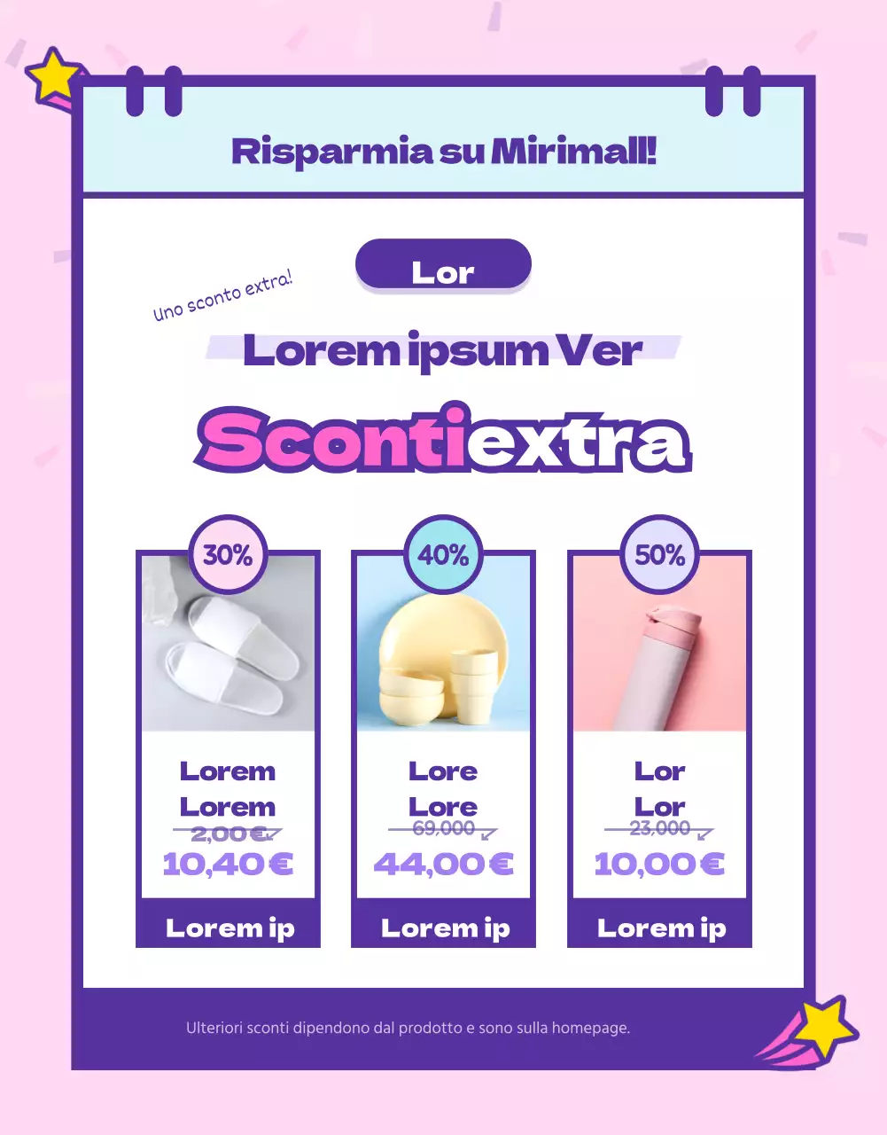 Eventi di iscrizione