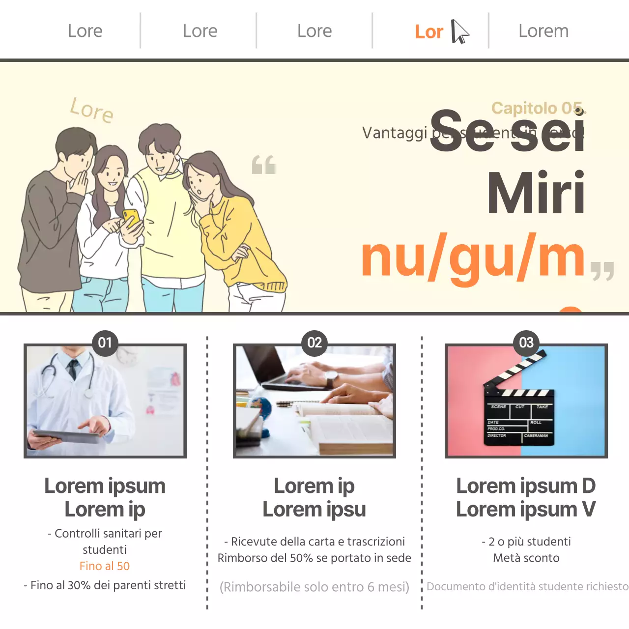 Cartolina gialla per i consigli scolasticiNews design