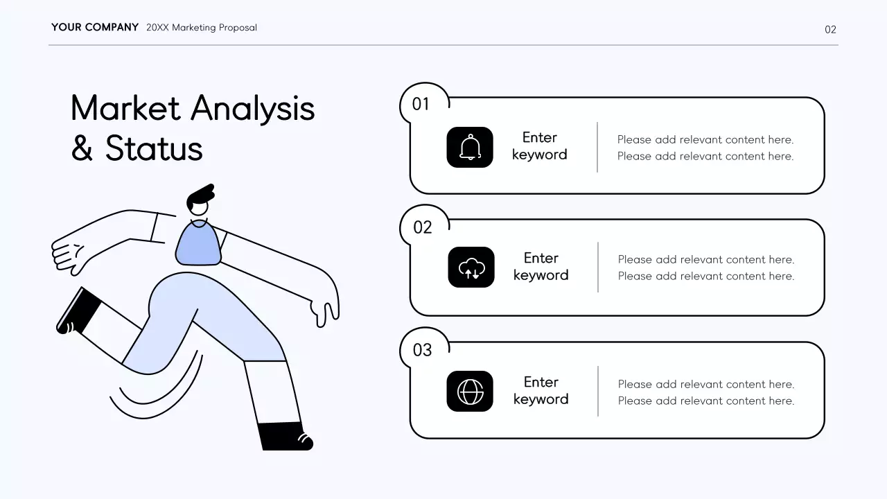 White Modern Marketing Plan Presentation