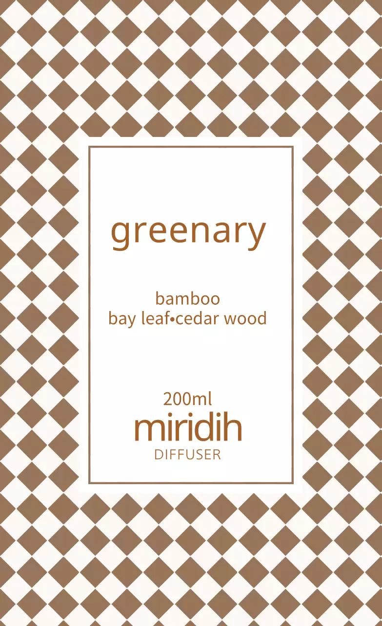 Nhãn khuếch tán mẫu séc màu nâu