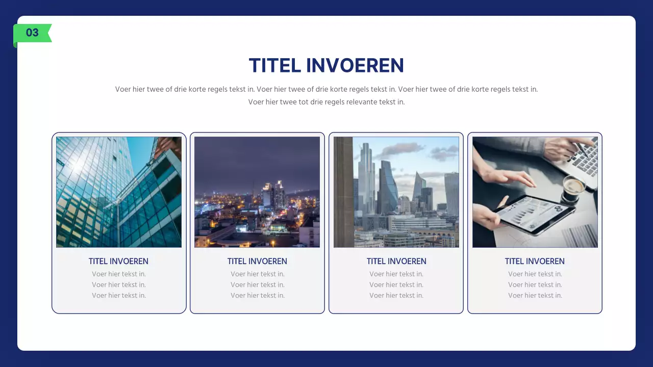 Schoon zakelijk illustratieverslag in marine