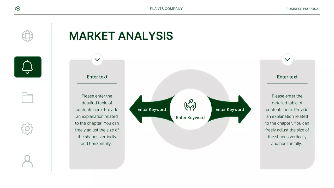 Business business proposal in white and green natural leaf concept
