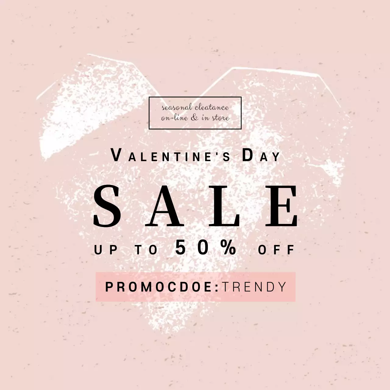 ピンク オシャレ セール ポスター Instagram投稿