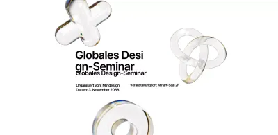 Ein farbenfrohes, einfaches und modernes Design-Seminar