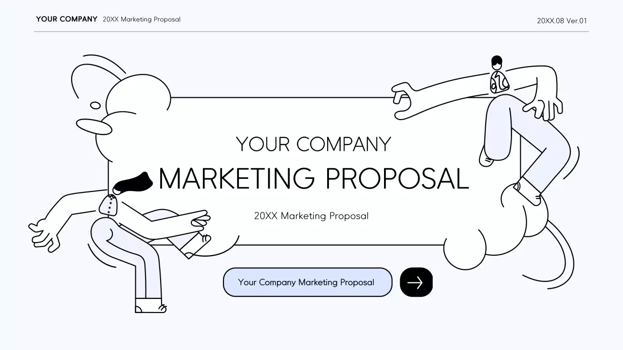 White Modern Marketing Plan Presentation