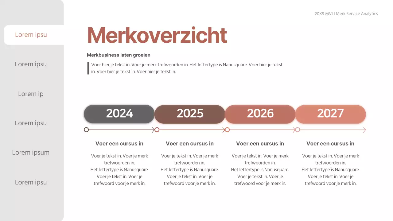 Verloop roze-beige schoon adviesrapport