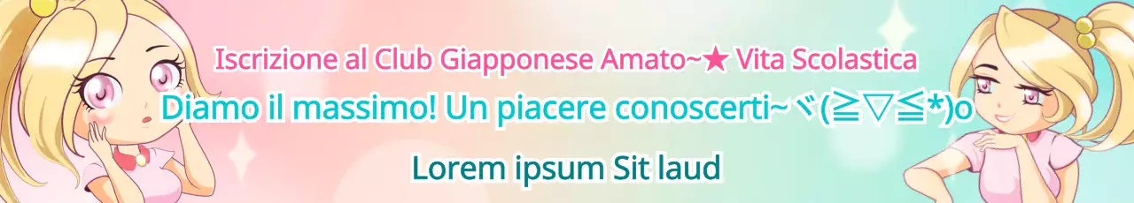 Concetto di personaggio anime in rosa e menta