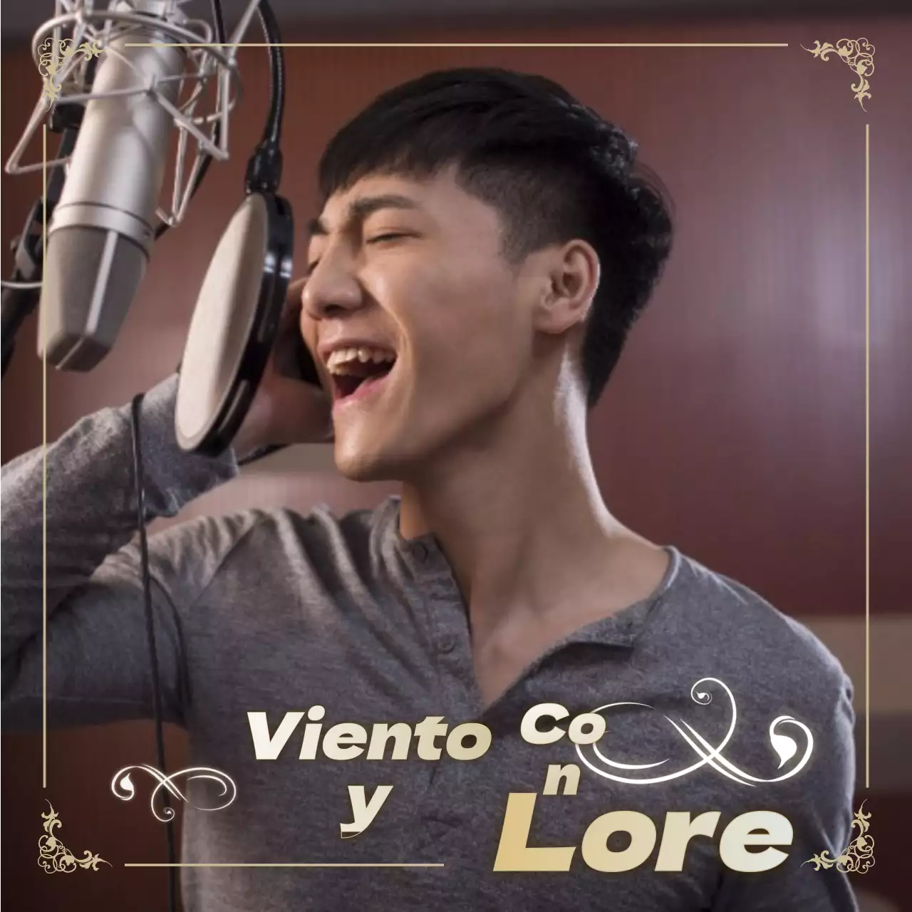 Concepto con marcos de lujo y fotos de famosos