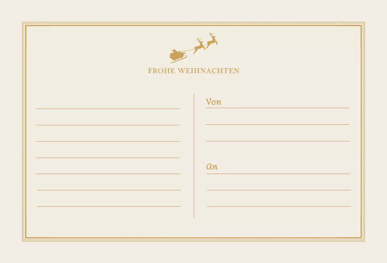 Weihnachtliches Fotolayout mit verschnörkelten Rahmen in Rot