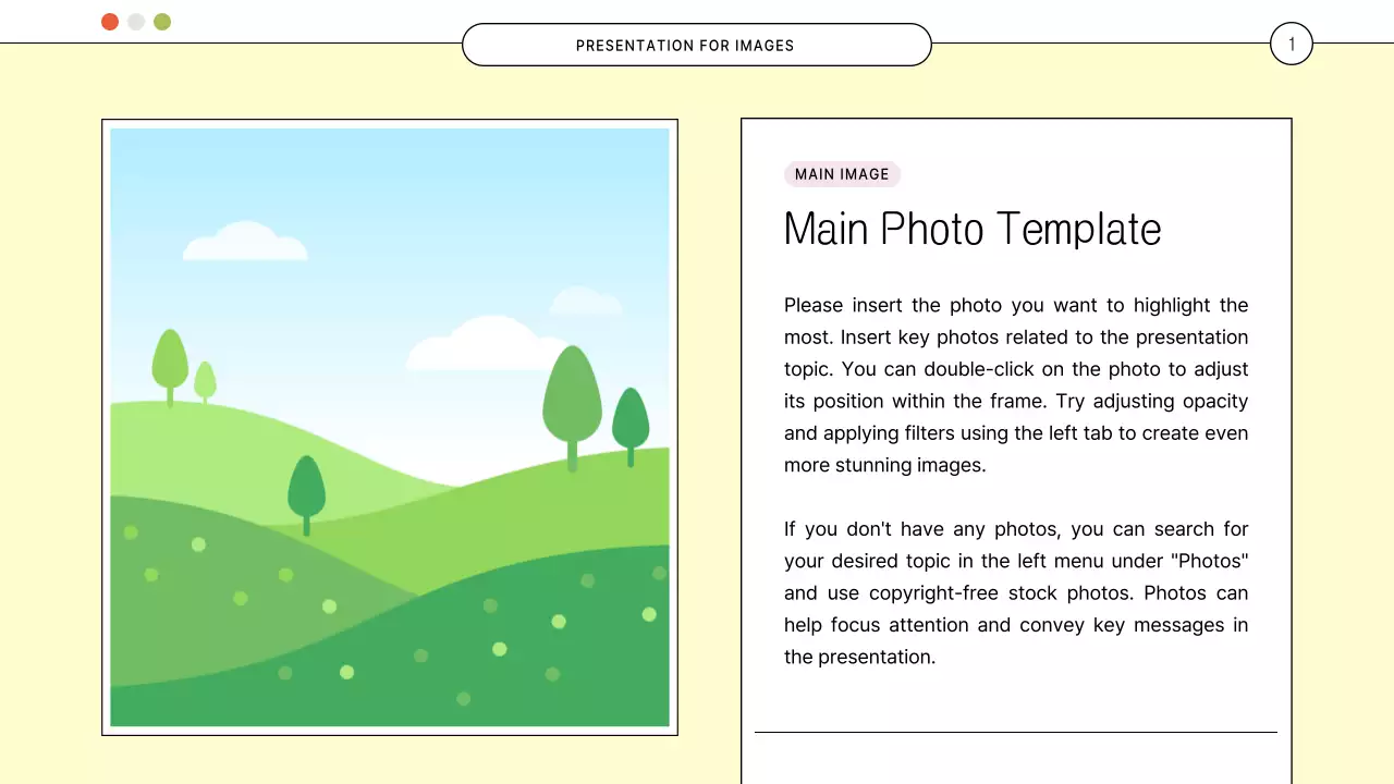 노란색 바탕의 홈페이지 컨셉의 귀여운 사진 콜라주 프레임