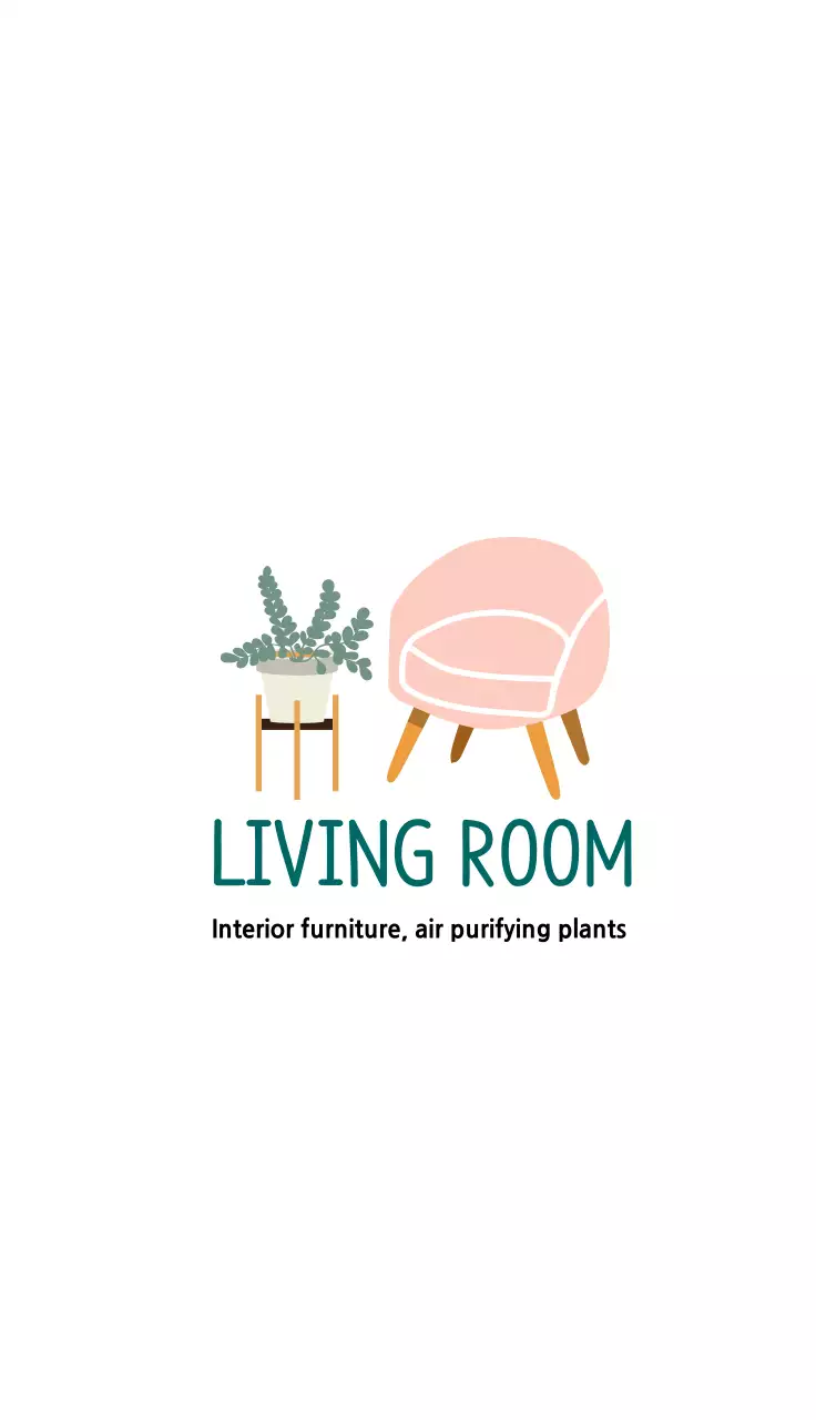 Danh thiếp nội thất tối giản màu hồng