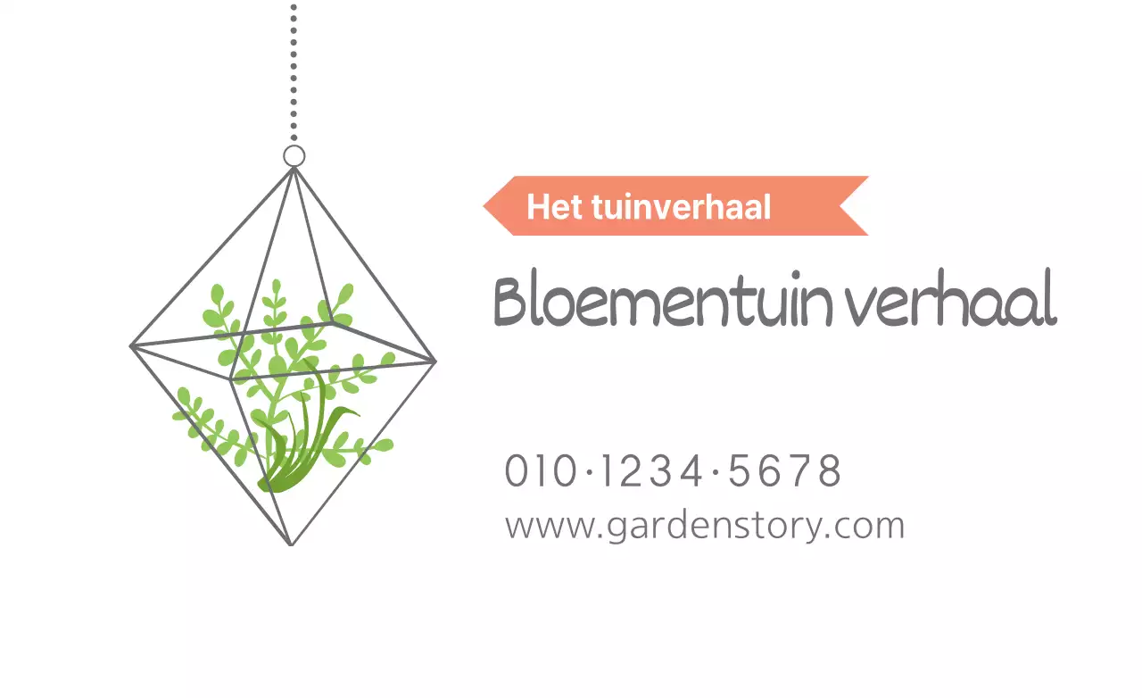 Bloementuin verhaal