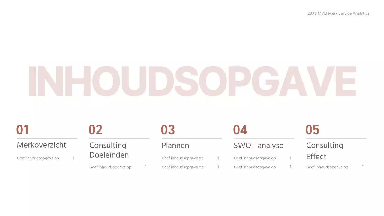 Verloop roze-beige schoon adviesrapport