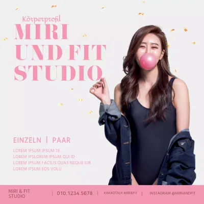 rosa einfaches Bildemphasis Körperprofil Studio