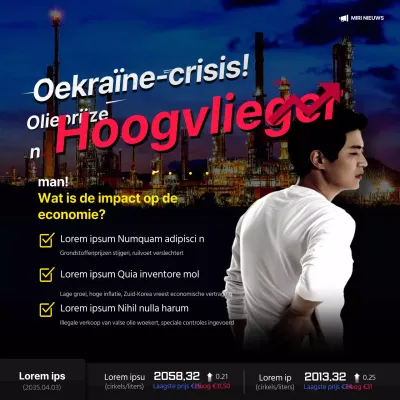 Olieprijzen stijgen in Oekraïne in zwarte en rode punten Economische onrust Nieuws