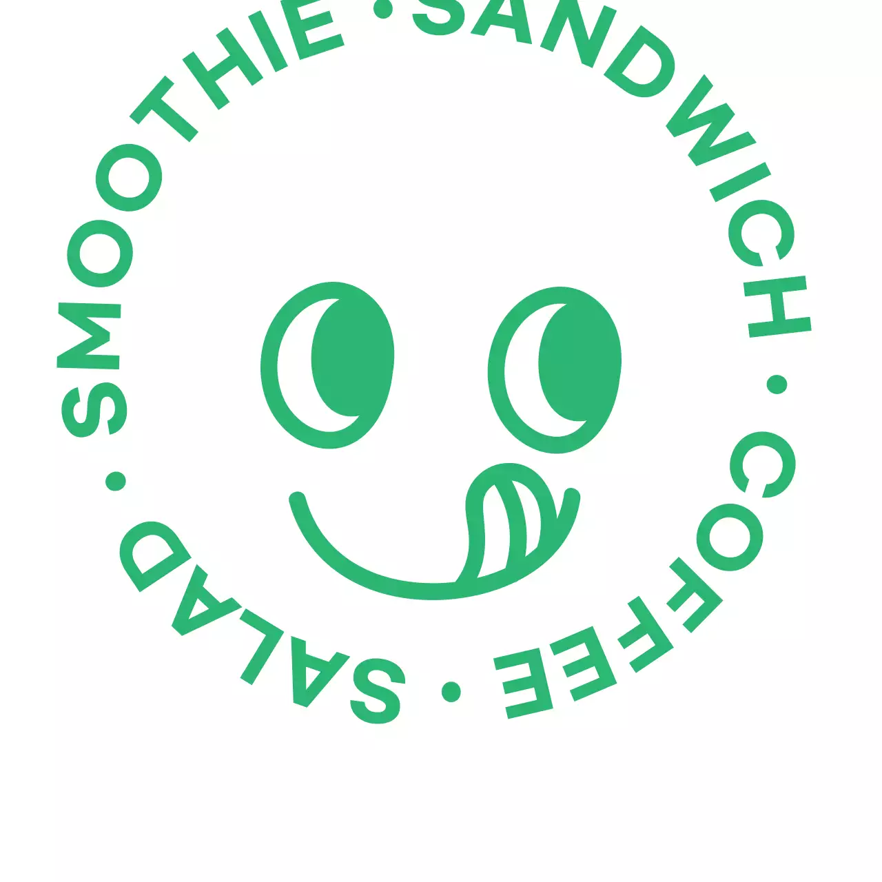 緑色のイラストかわいいカフェの宣伝