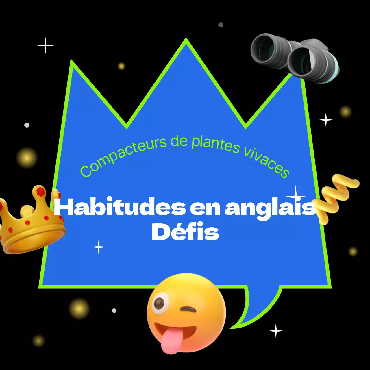 Un défi simple sur le thème du noir et du 3D (CardNews)