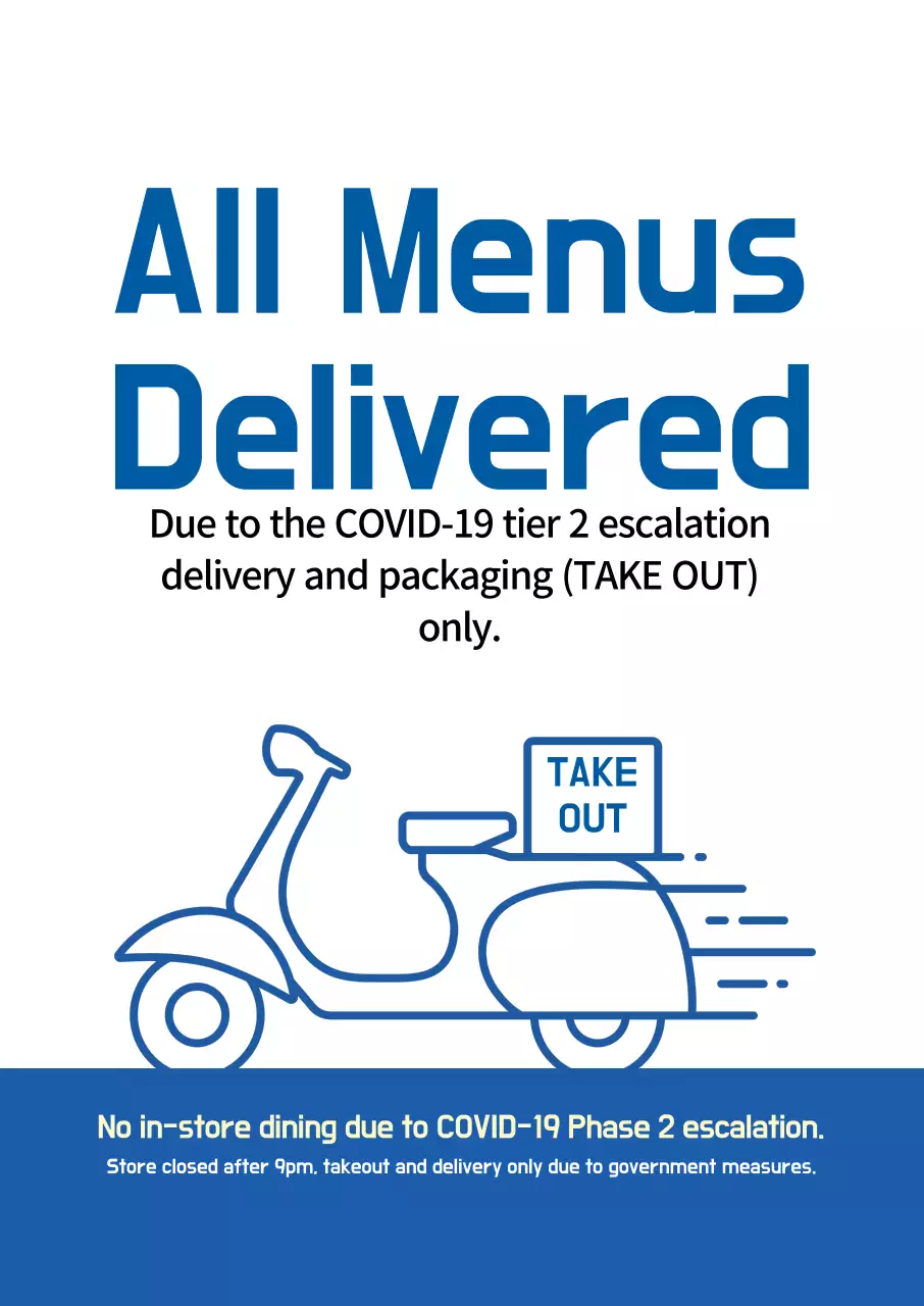 Hình minh họa màu xanh lam Giao hàng bao bì cửa hàng COVID-19