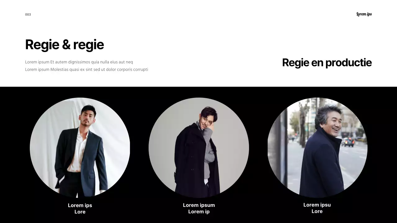 Een eenvoudige zwart-wit festivalsetlist