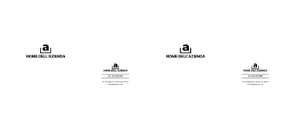 Annunci promozionali e informativi sotto forma di un logo aziendale pulito