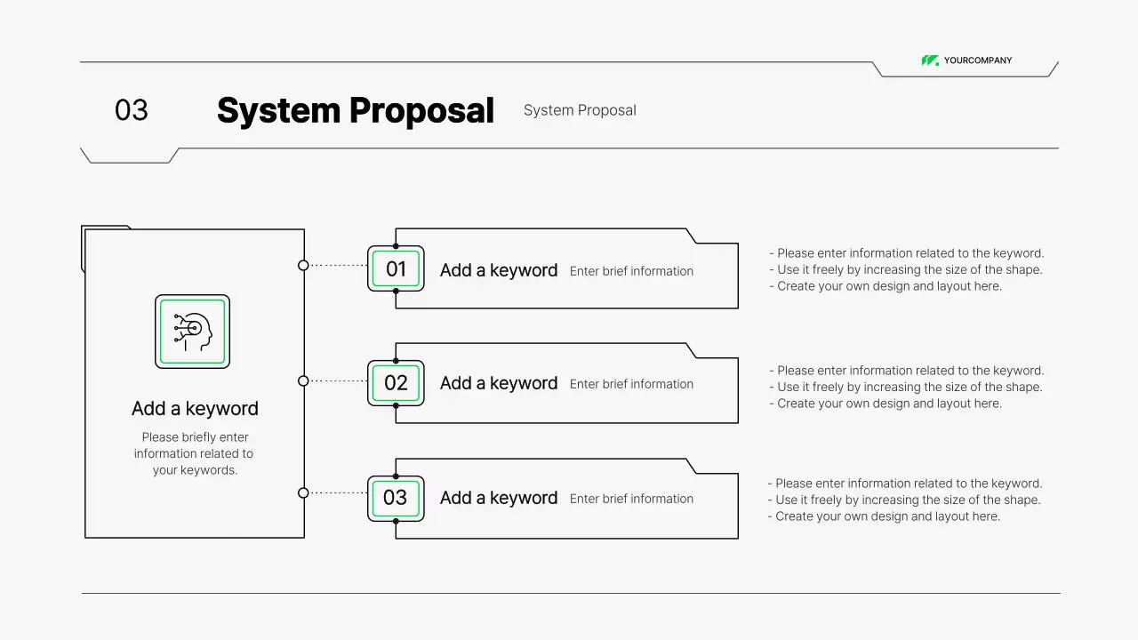 White Modern System Proposal Document Presentation