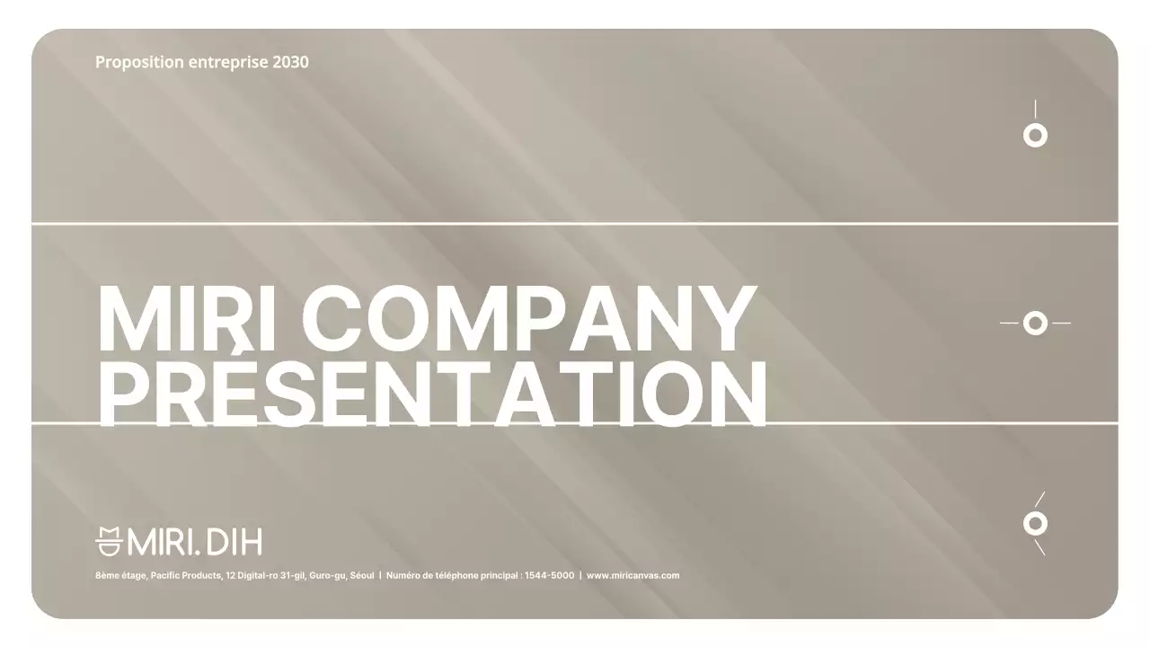 Proposition commerciale avec une touche de brun-rouge