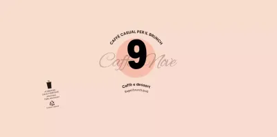 Per un concept cafè semplice e unico in rosa e nero