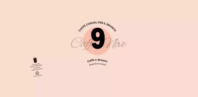 Per un concept cafè semplice e unico in rosa e nero