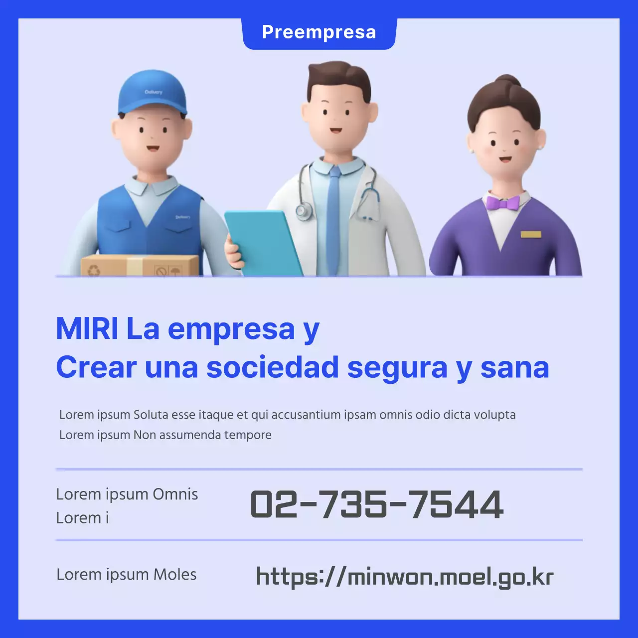 Tarjeta azul simple de formación para la prevención del acoso sexual en el lugar de trabajoNoticias