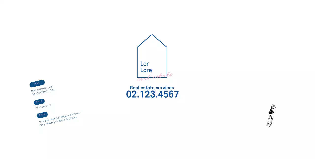 White clean lines illustration real estate