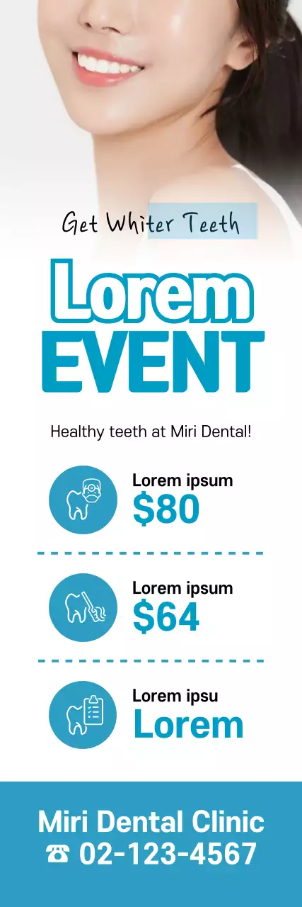 Blue Dentist Teeth Whitening Event