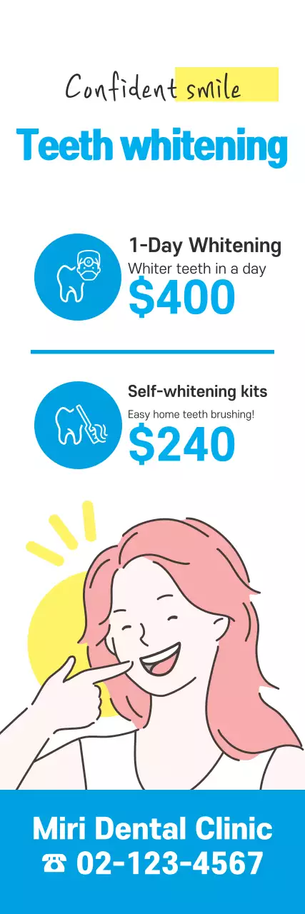 Blue Dentist Teeth Whitening