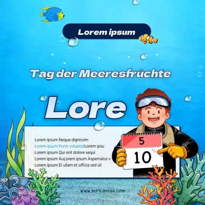 Blaues Illustrationskonzept für Arbor Day (Quadrat für soziale Medien)