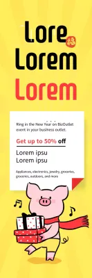 Banner amarelo de promoção de vendas na moda