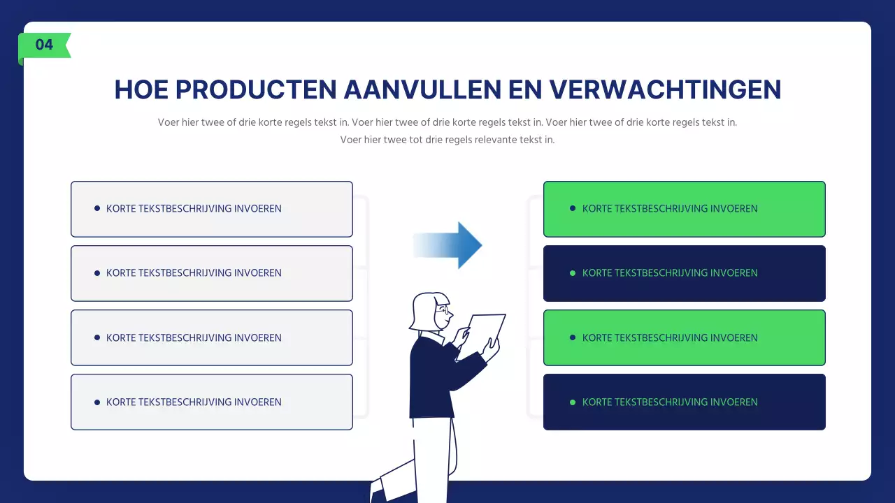 Schoon zakelijk illustratieverslag in marine