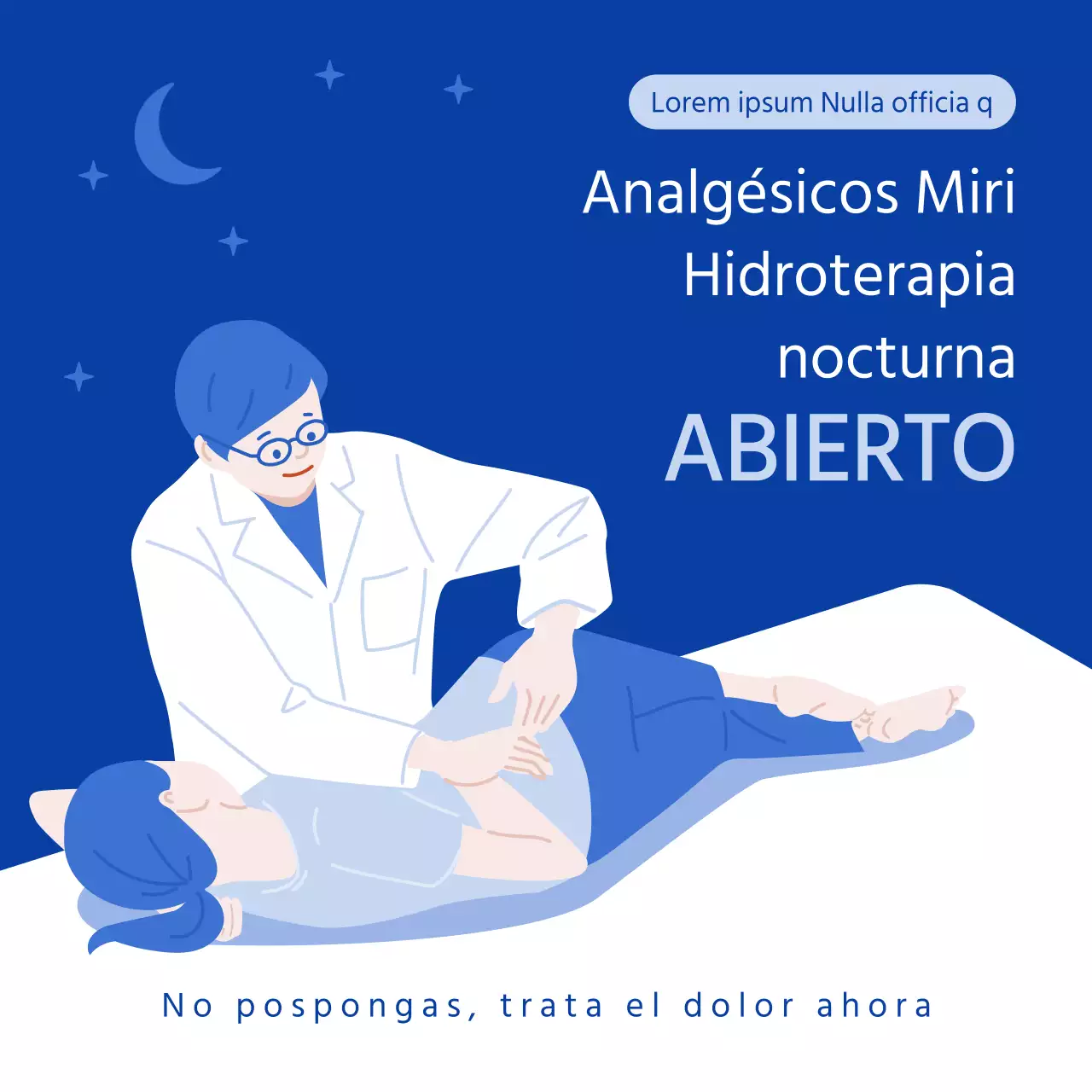 Esquema de color azul con ilustraciones limpias y un concepto infográfico.