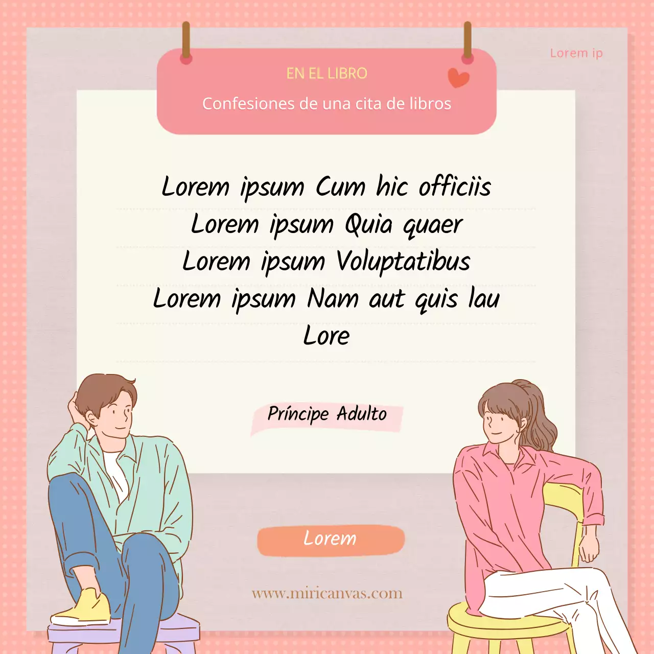 Bonitos y adorables confesionarios en papel rosa y beige Información facilitada por CardNews