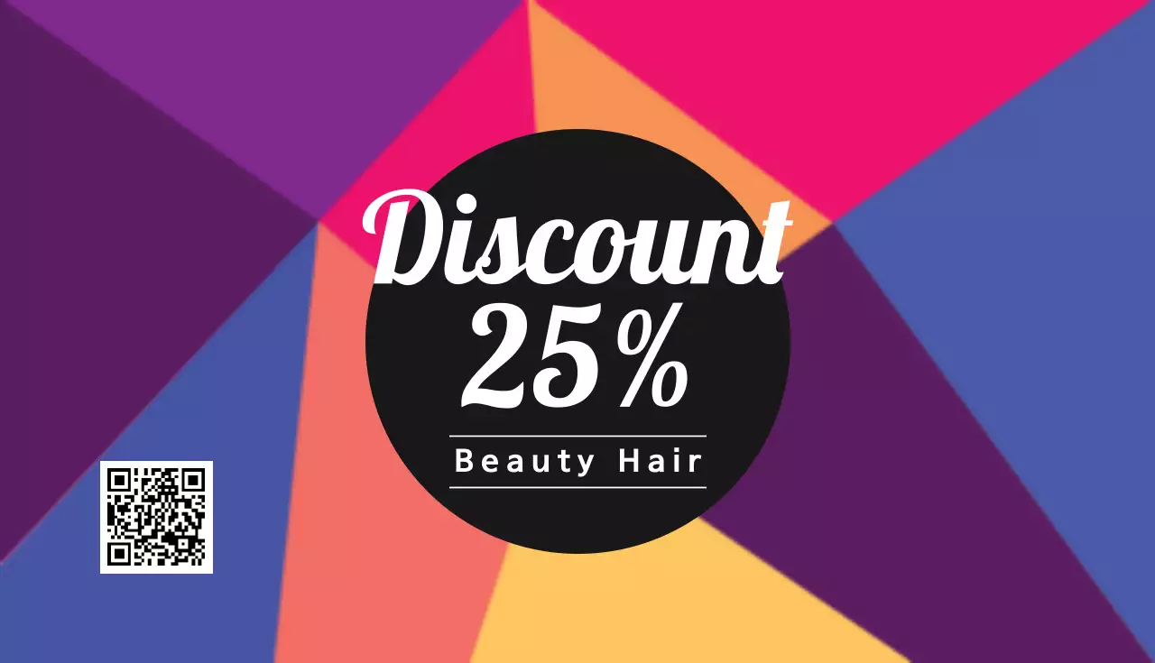 カラフル ポップ クーポン チケット 名刺