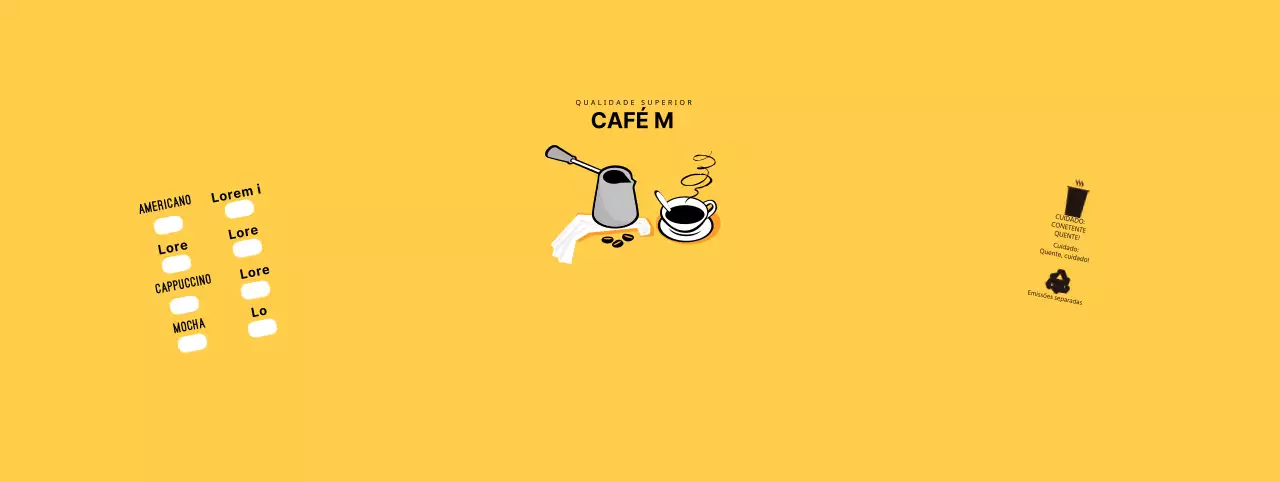 Lista de controlo do Yellow Illustrated Cafe