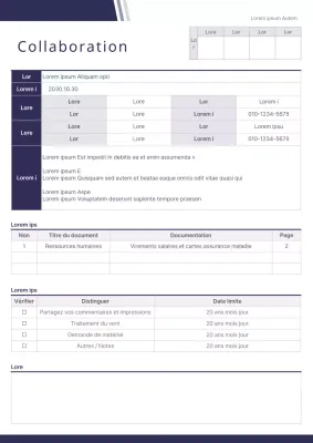 Un simple panneau de coopération d'entreprise violet