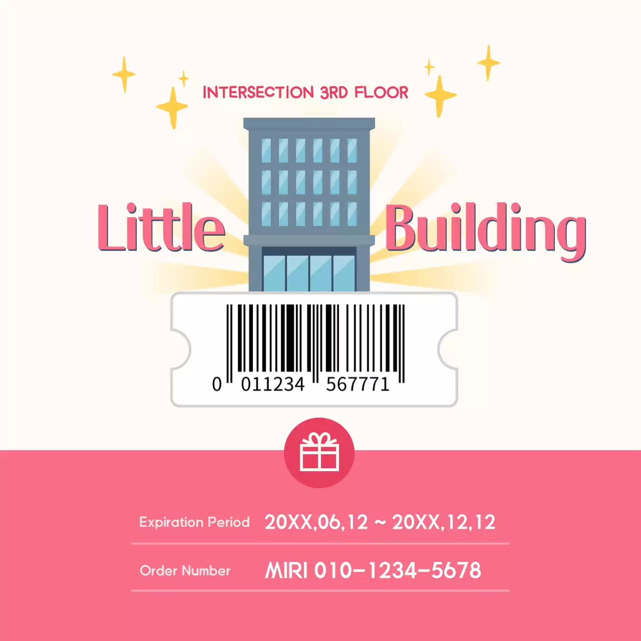 Pink Modern Building Information Social Media Post