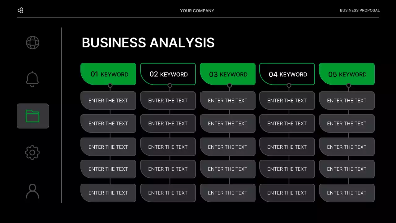 Black Modern Business Proposal Document Presentation
