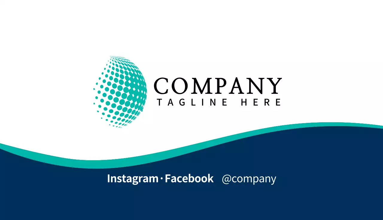 logo màu xanh hình ảnh công ty kinh doanh sạch sẽ