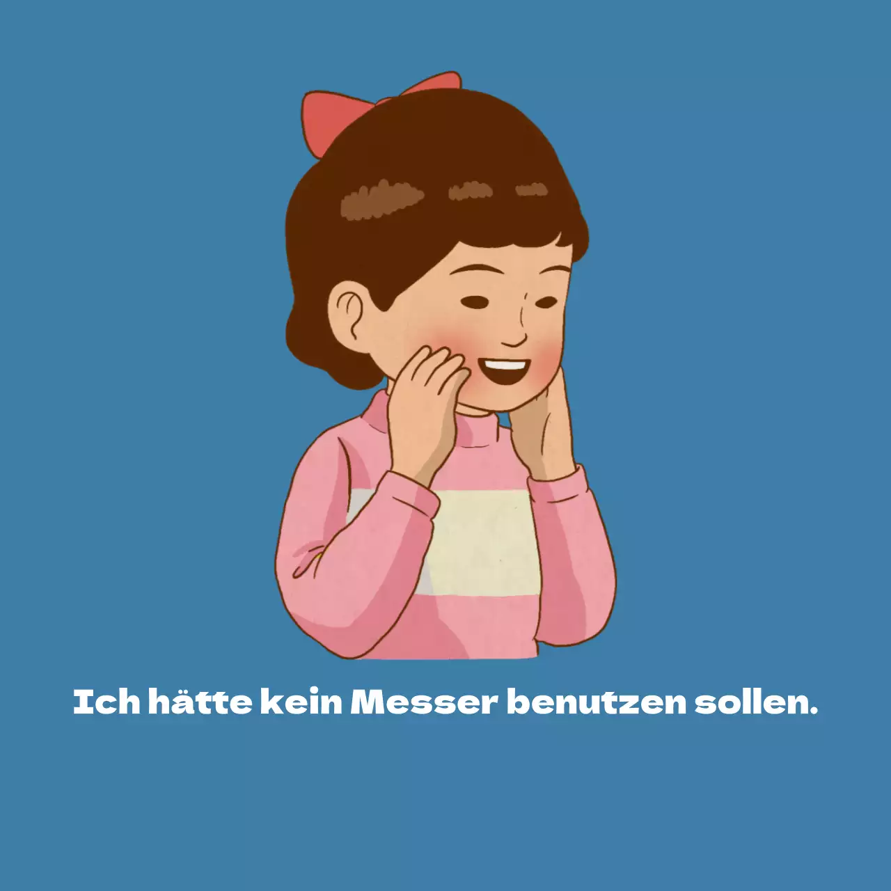 Seien Sie vorsichtig mit Messern