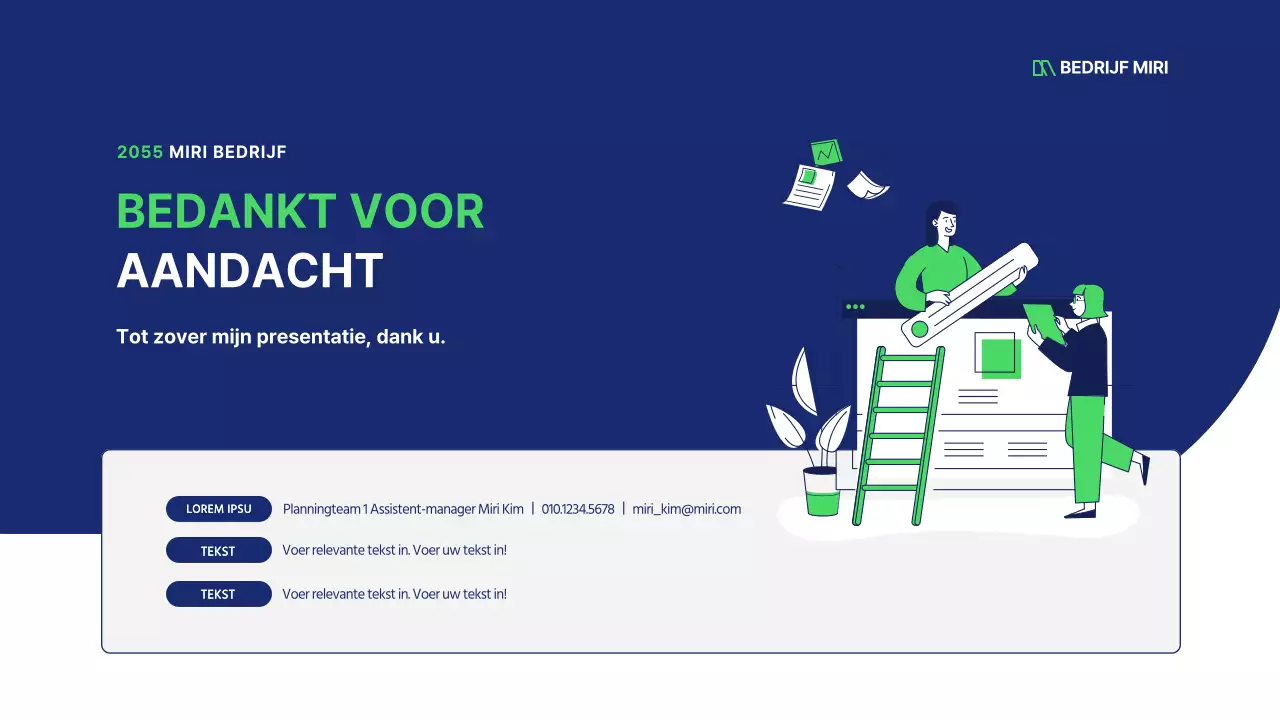 Schoon zakelijk illustratieverslag in marine