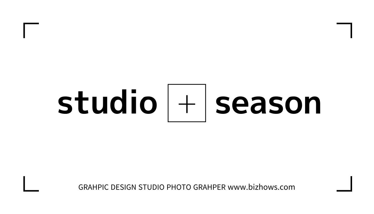白黒 シンプル 写真 名刺
